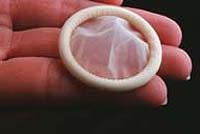Picture of male, latex condom