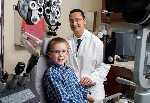 Dr. Sodhi with patient Sean Smole