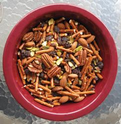 Bowl of trail mix